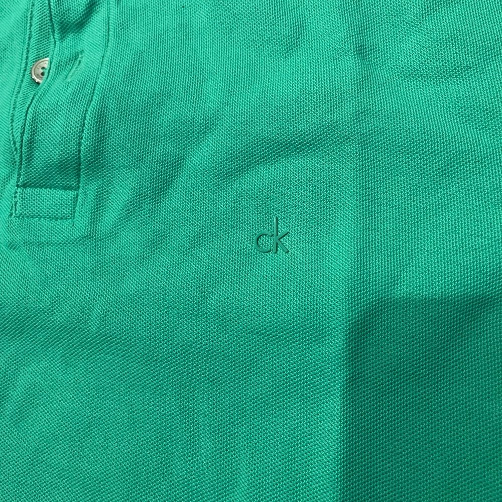 Calvin Klein Green Polo Medium - Picture 2 of 4